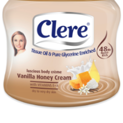 Clere Vanilla Body Cream 500ml