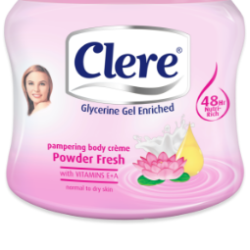 Clere Powder Fresh Body Cream 300ml