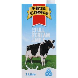 First Choice Full Cream Milk 1L