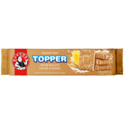 Bakers Topper Custard Biscuits 125g
