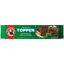 Bakers Topper Mint Choc Biscuits125g