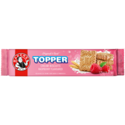 Bakers Topper Raspberry Biscuits 125g