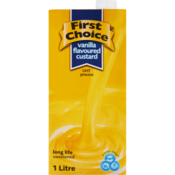 First Choice Vanilla Flavoured Custard 1L
