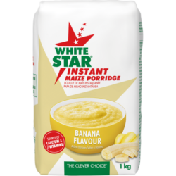 White Star Banana Instant Maize Porridge 1kg